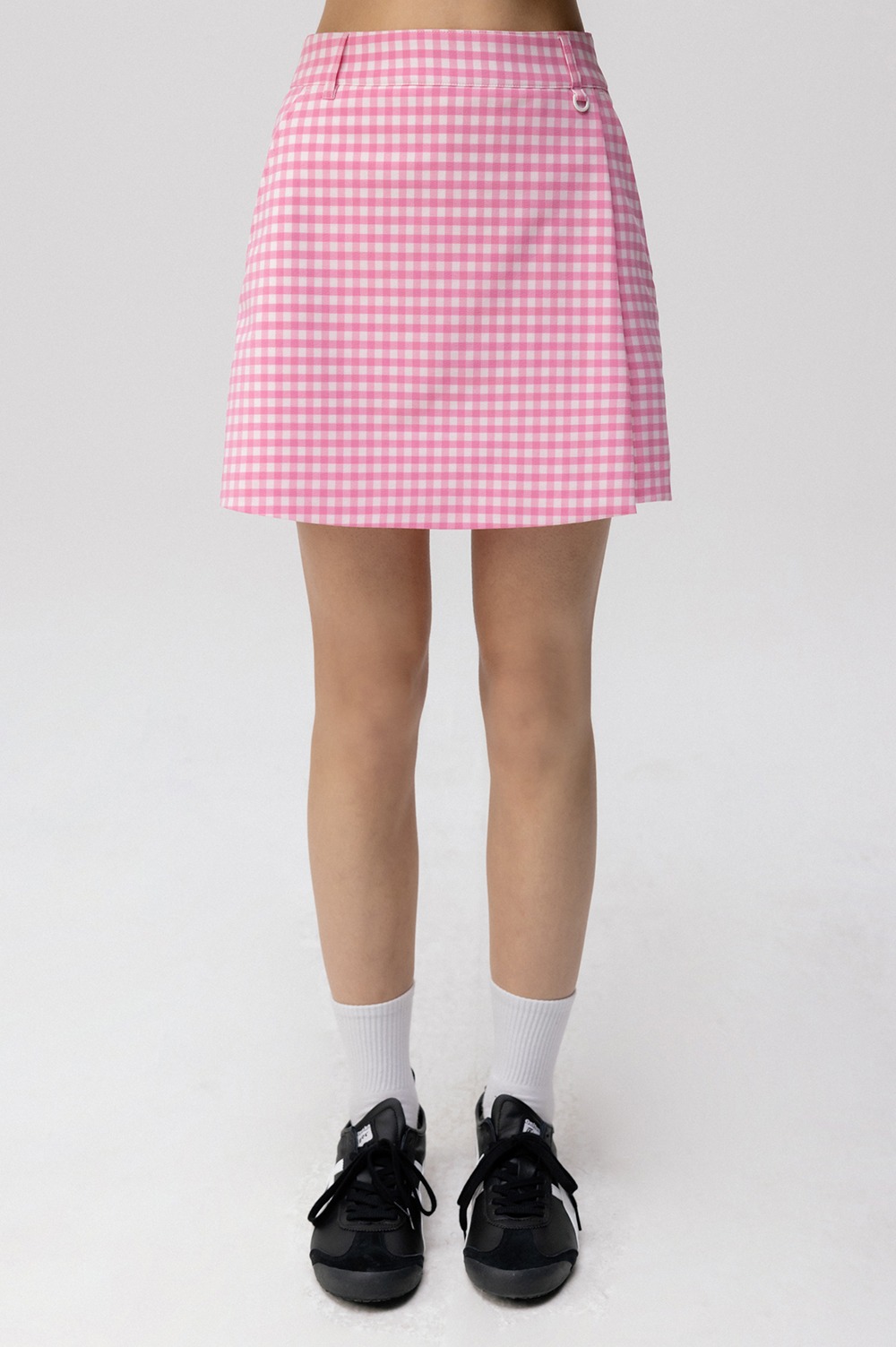 clove - [24SS clove] Gingham Wrap Shorts (Pink)