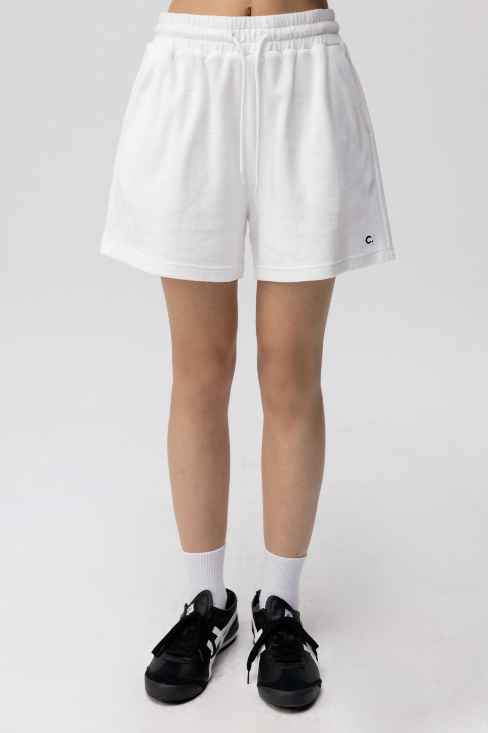 clove - [24SS clove] Soft Terry Shorts (White)