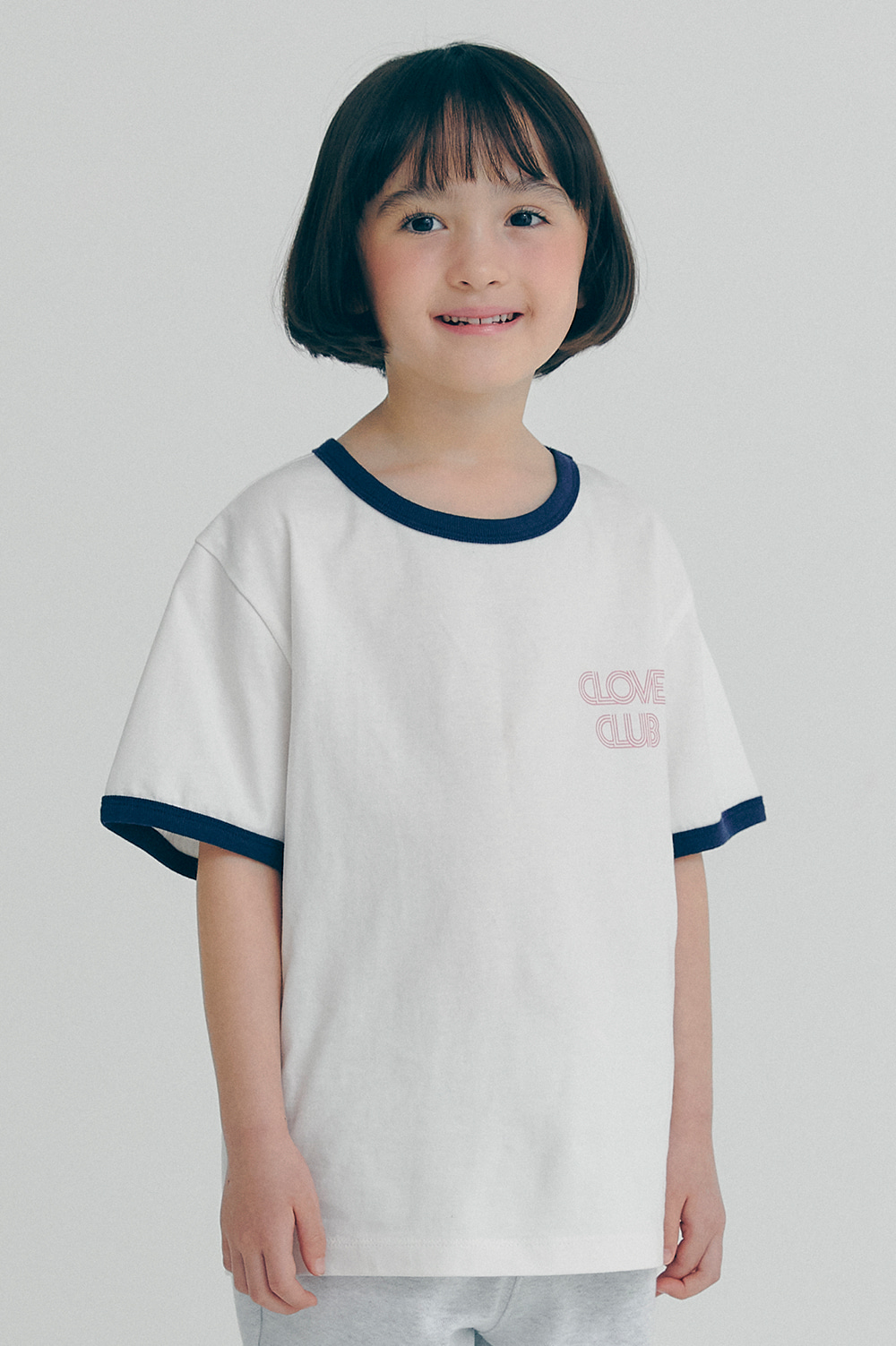 clove - [22SS clove] Point T-shirt_Kids (White)