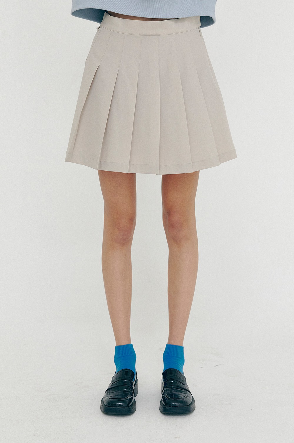 clove - [SS21 clove] New Pleated Skirt Beige