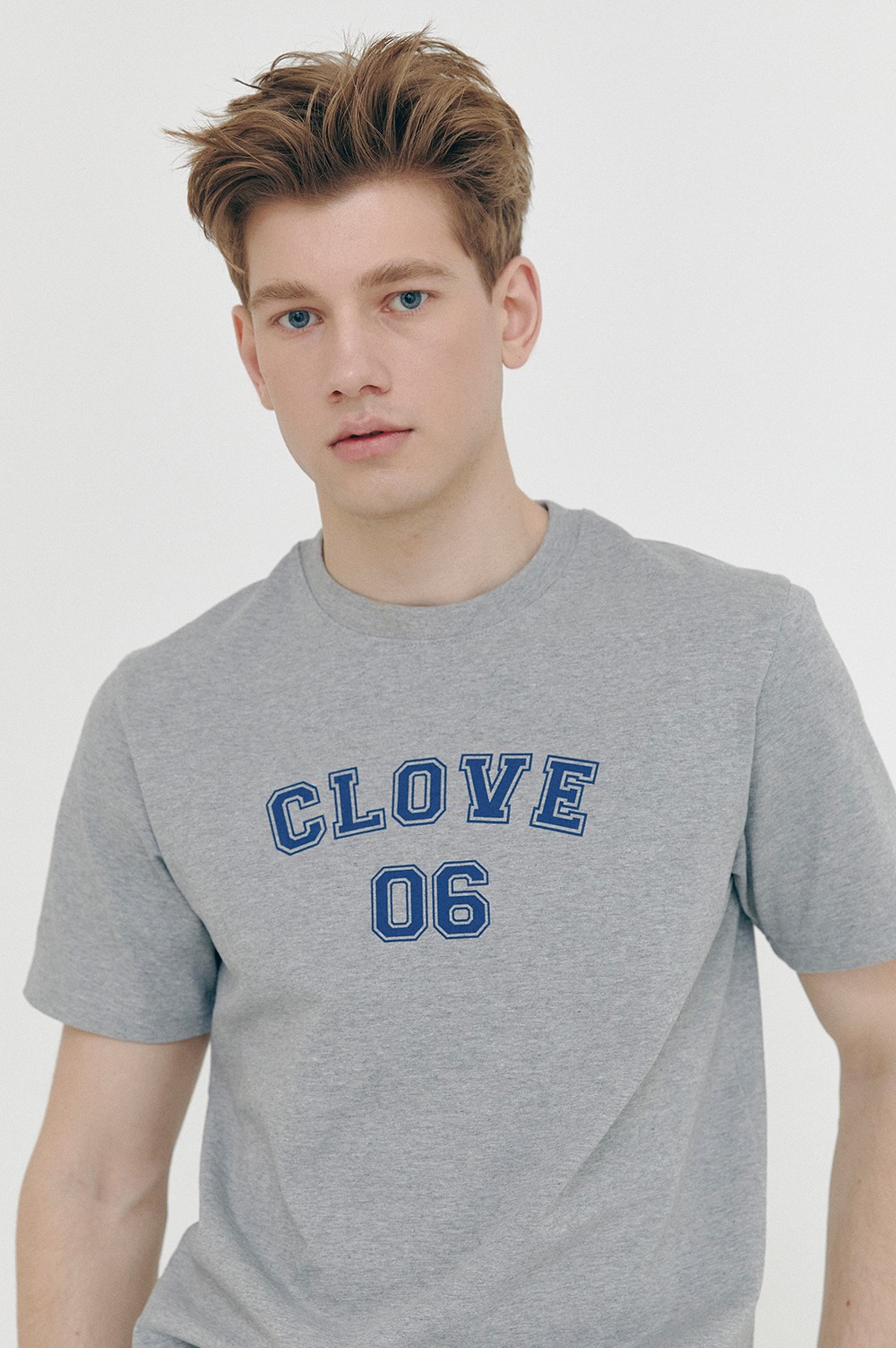 clove - [SS21 clove] Club T-Shirt (Melange Grey)
