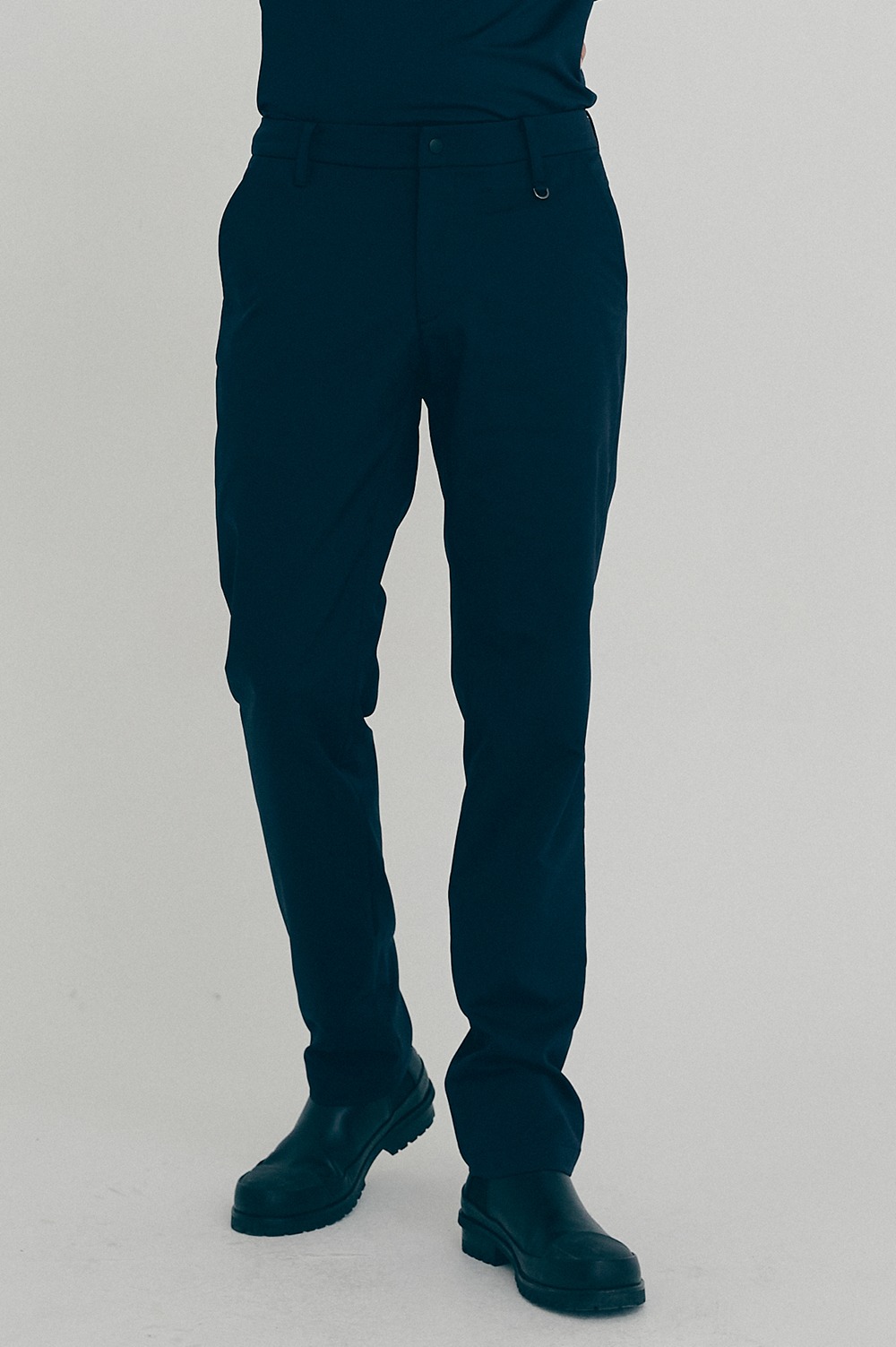 clove - [FW21 clove] Straight Fit Stretch Pants_Men (Navy)