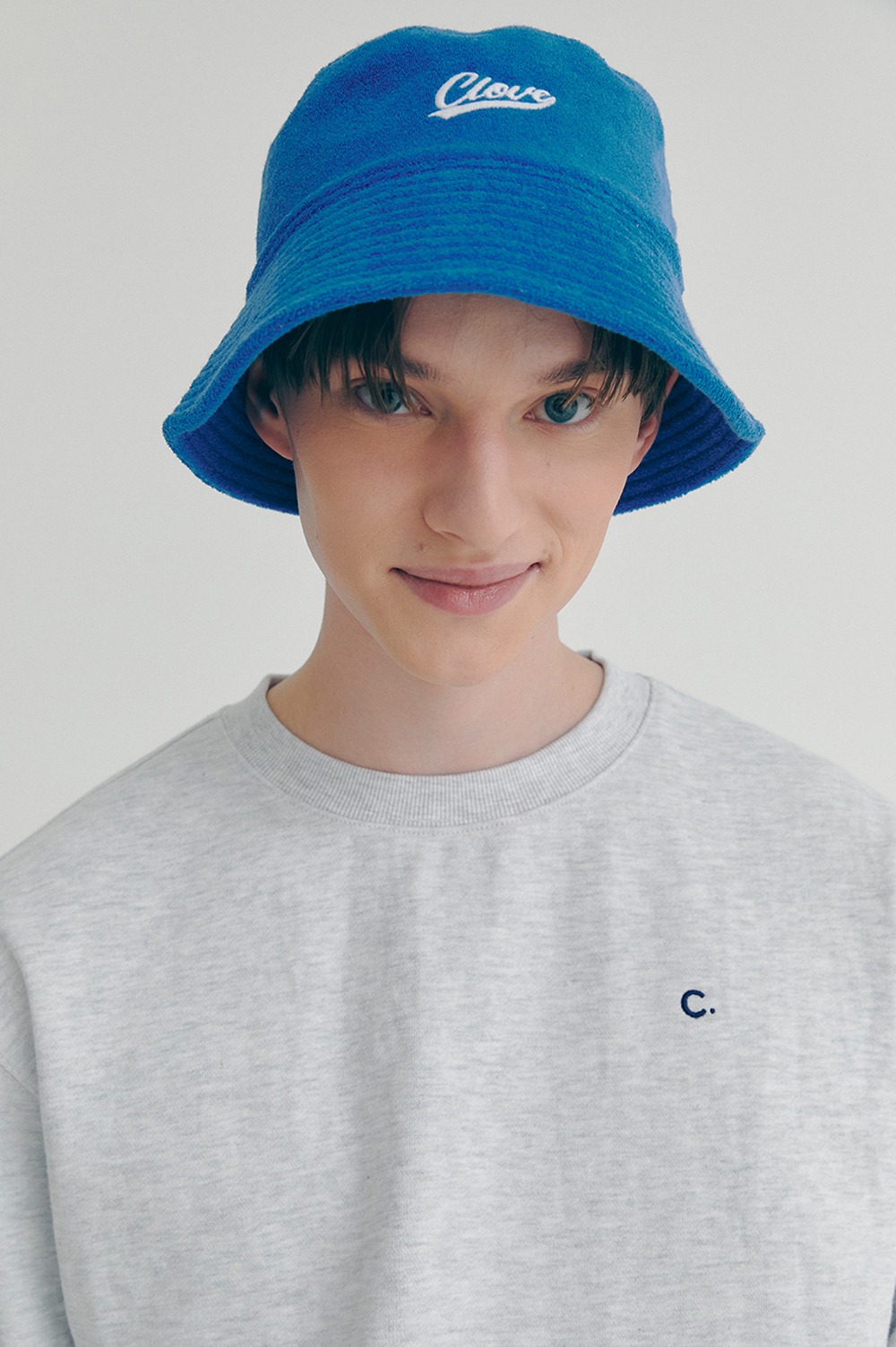 clove - [22SS clove] Terry Bucket Hat (Blue)