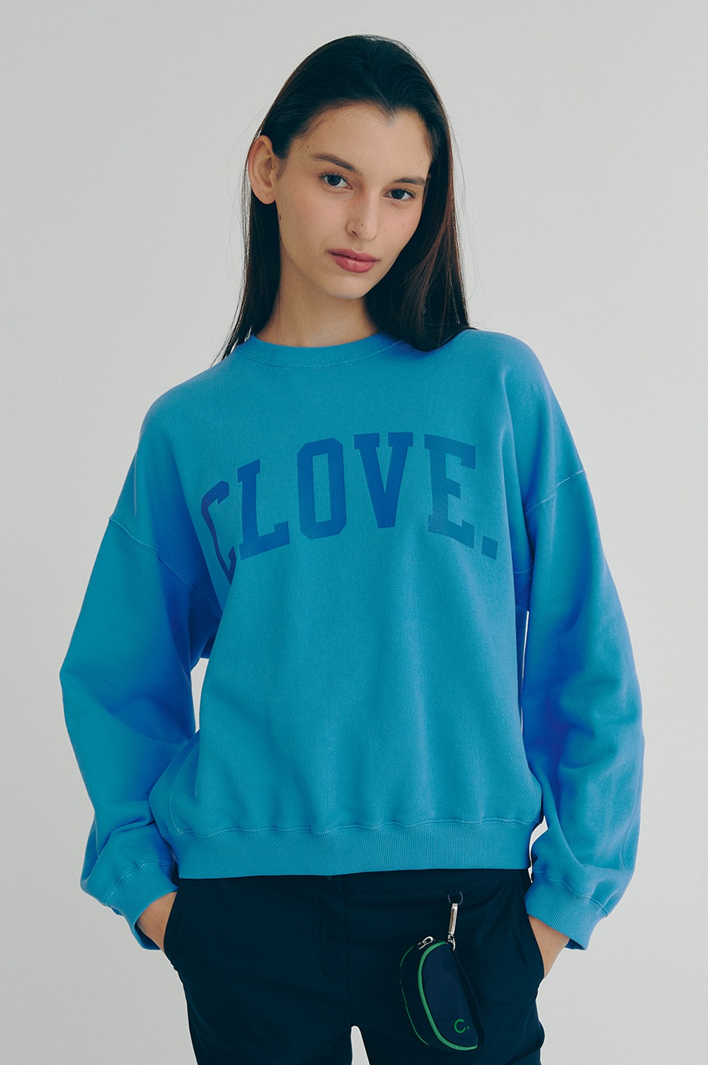 clove - [22SS clove] Arch Logo Sweatshirt (Blue)