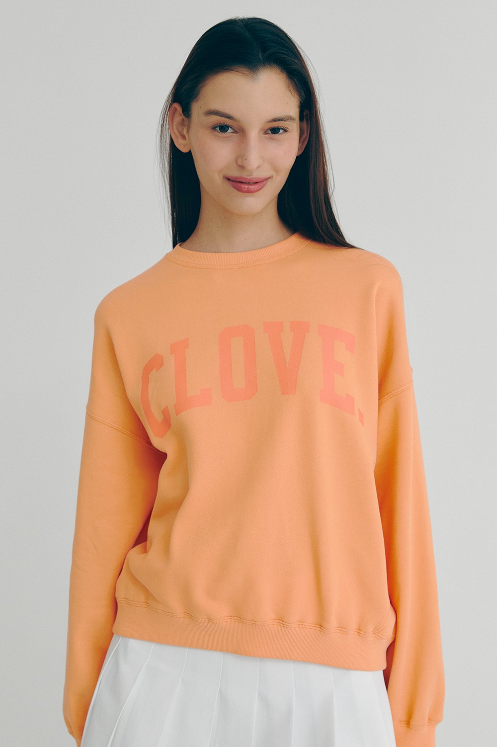 clove - [22SS clove] Arch Logo Sweatshirt (Orange)