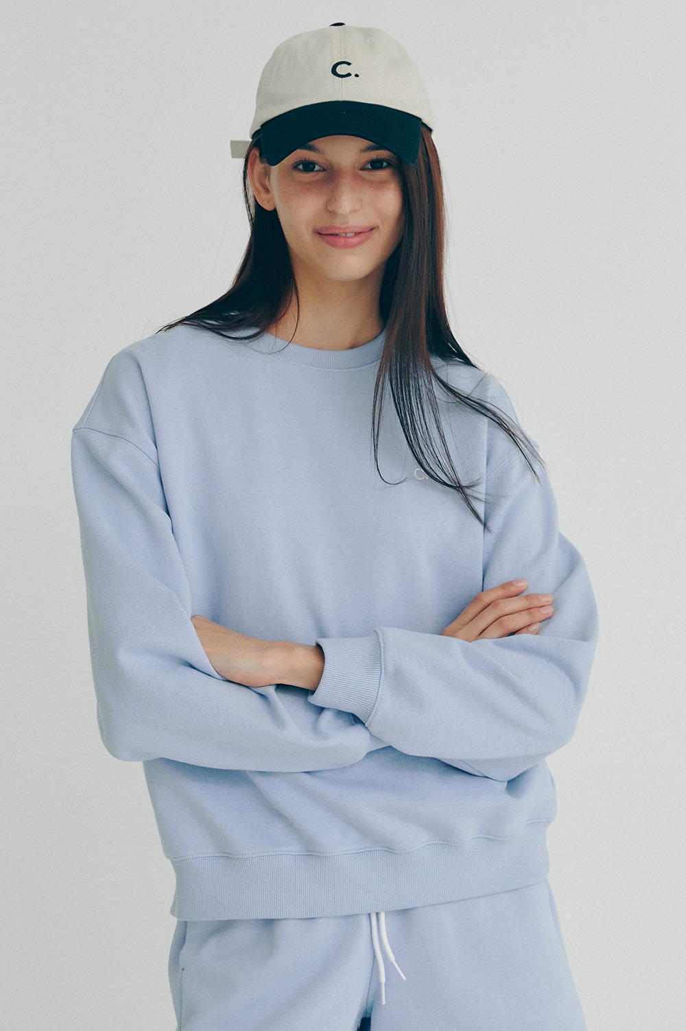 clove - [22SS clove] Active Sweatshirt_Women (Sky Blue)
