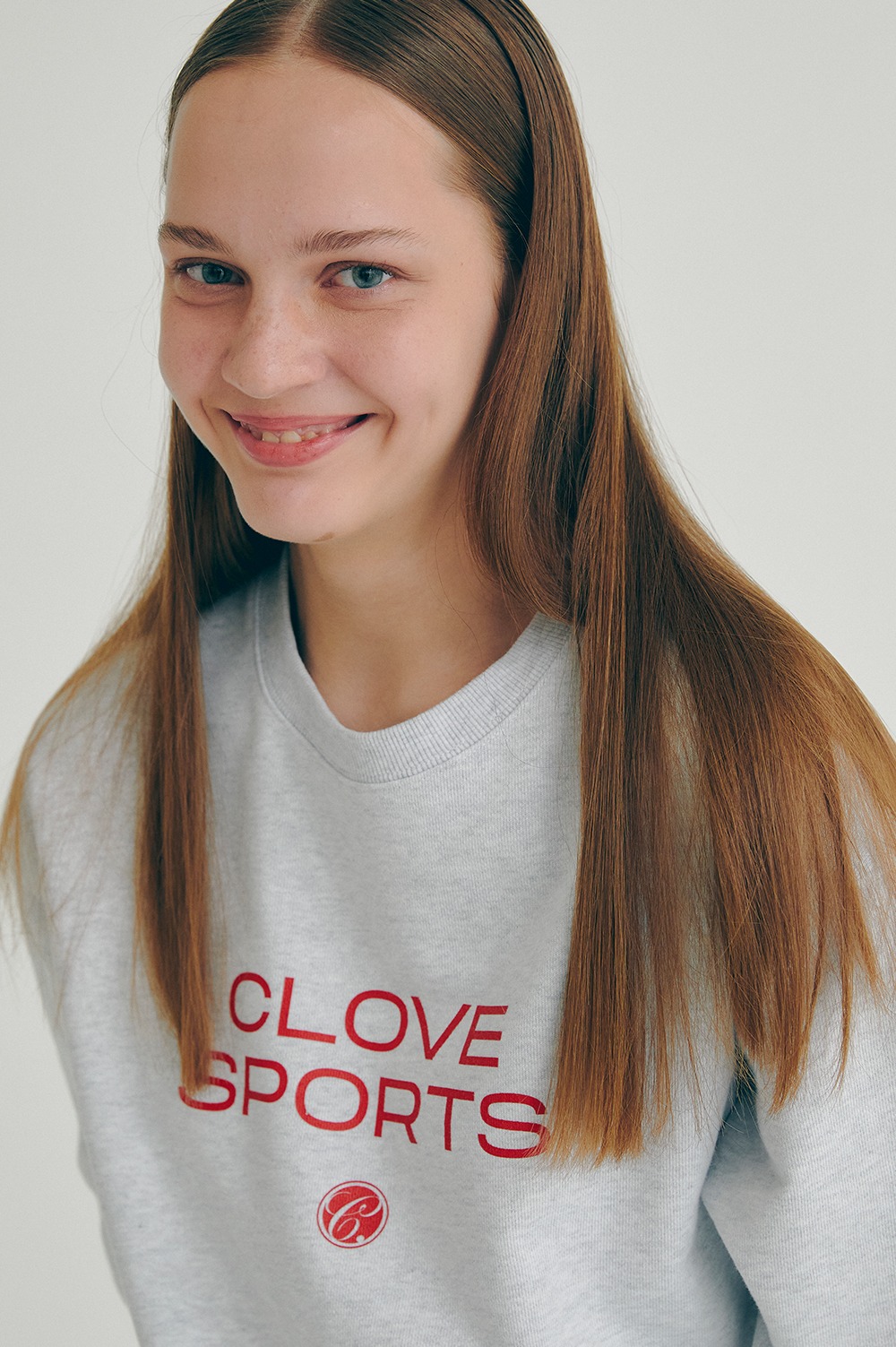 clove - [22FW clove] Sports Sweatshirt (Light Grey)