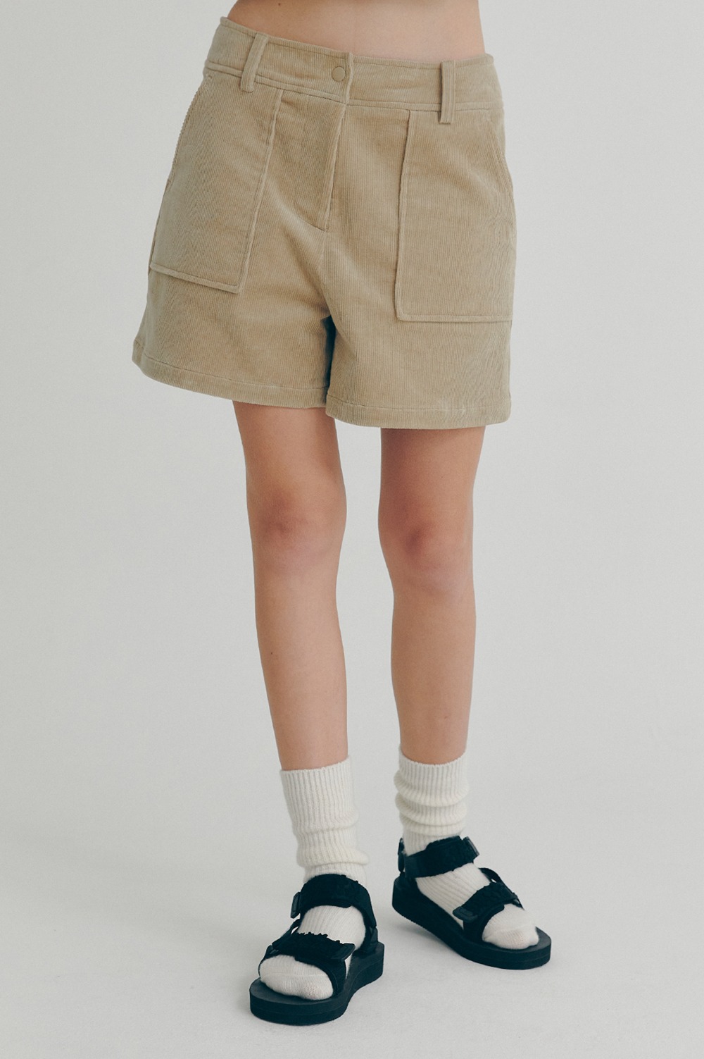 clove - [22FW clove] Corduroy Shorts (Beige)