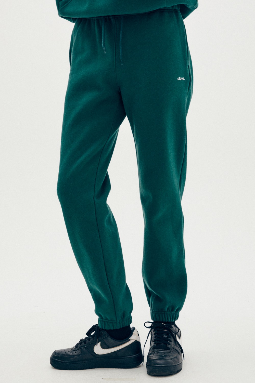clove - [22FW clove] Logo Fleece-lined Pants_Women (Dark Green)