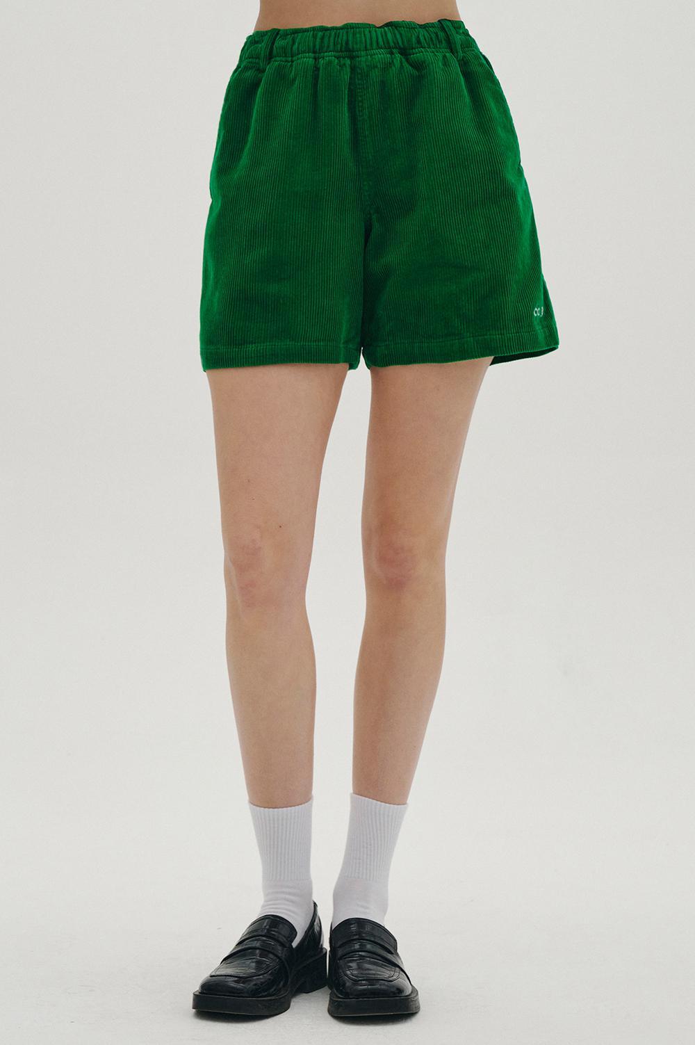 clove - [23SS clove] Corduroy Short Pants_Women (Green)