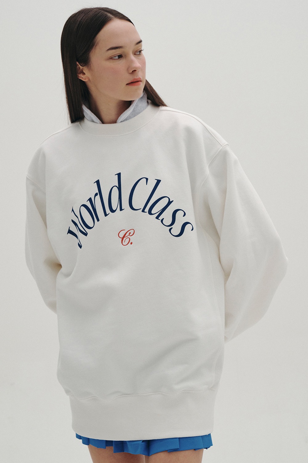 clove - [23SS clove] World Class Over-fit Sweatshirt (White)
