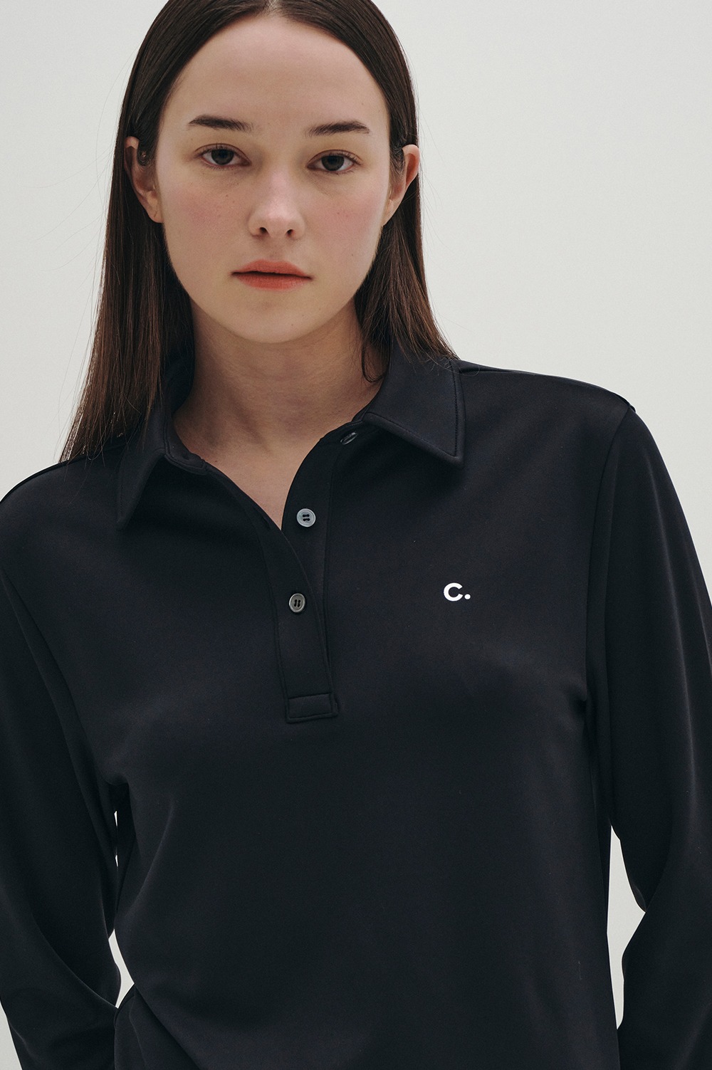 clove - [23SS clove] Basic Collar T-shirt (Black)