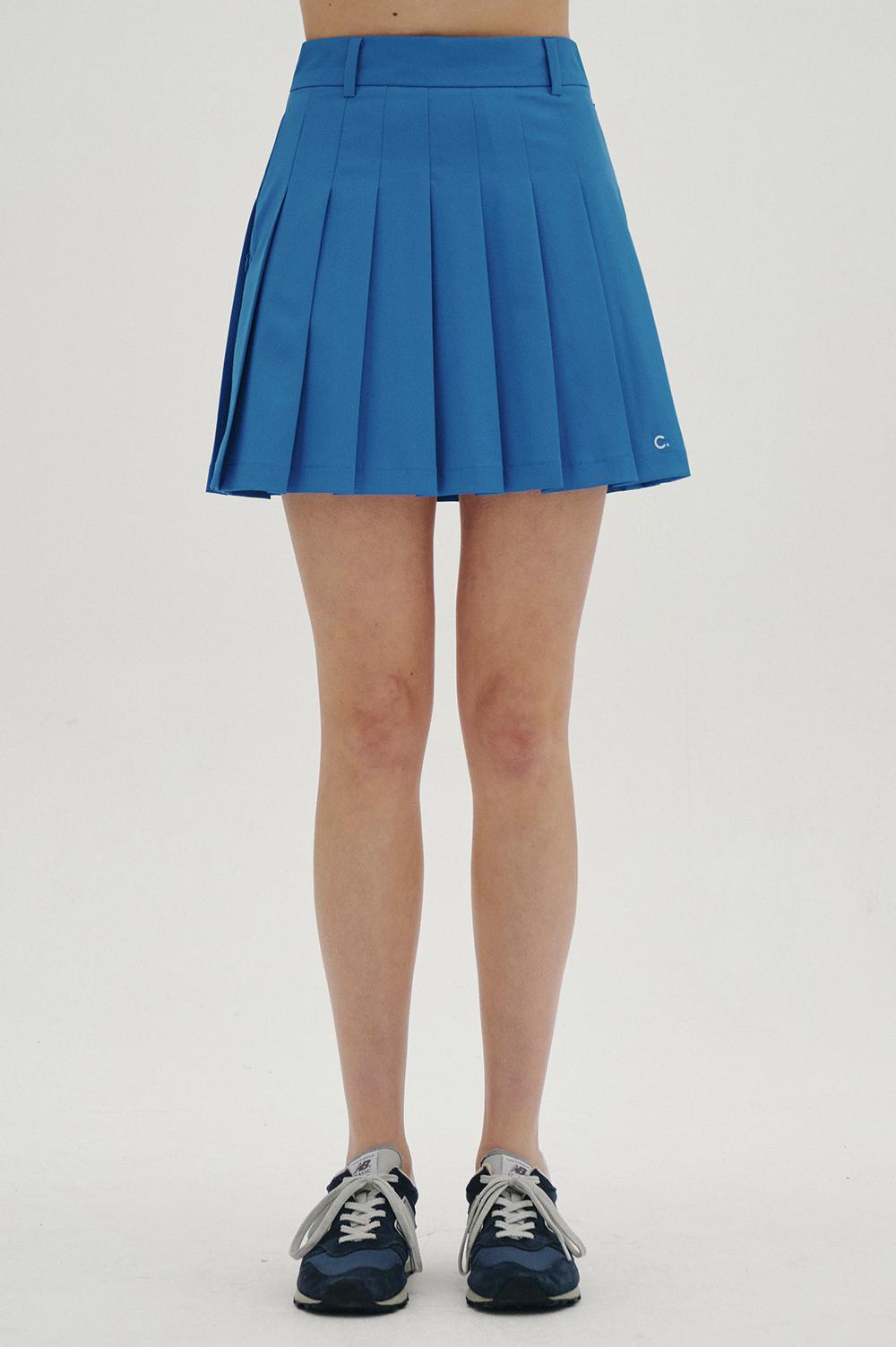 clove - [23SS clove] Basic Pleated Skirt (Blue)