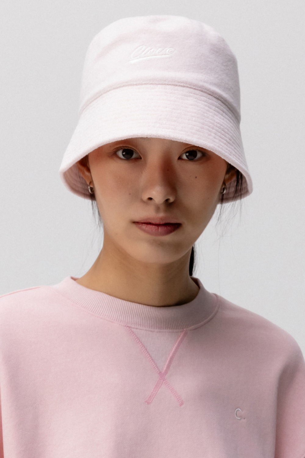 clove - [24SS clove] Terry Bucket Hat (Pink)