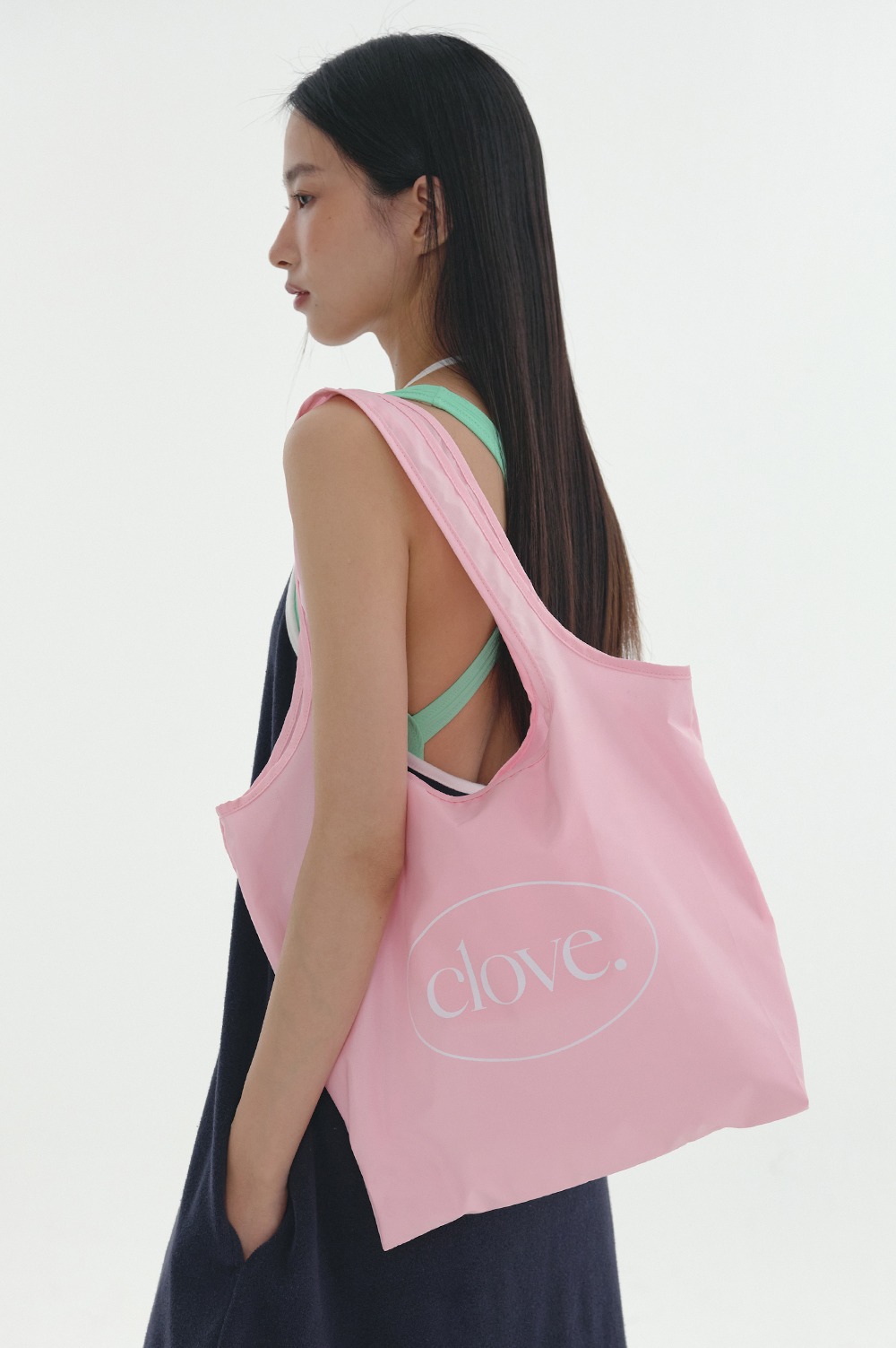 clove - [24SS Clove] Packable Tote Bag (Pink)