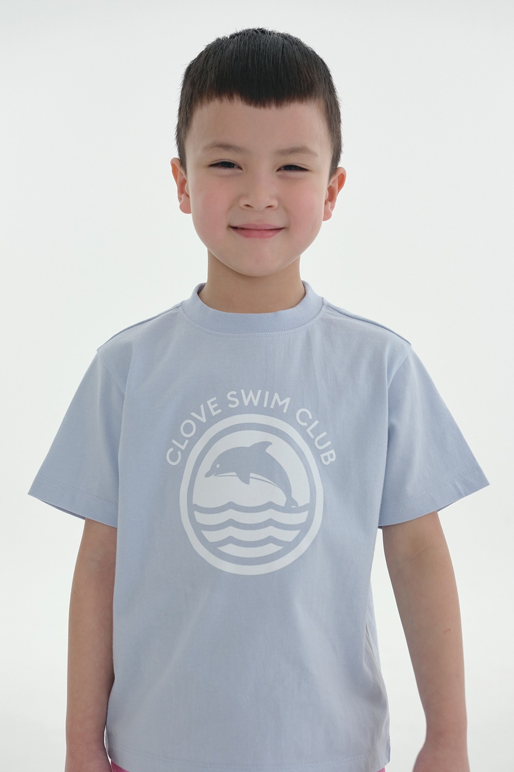 clove - [24SS clove] Dolphin T-shirt_Kids (Sky Blue)