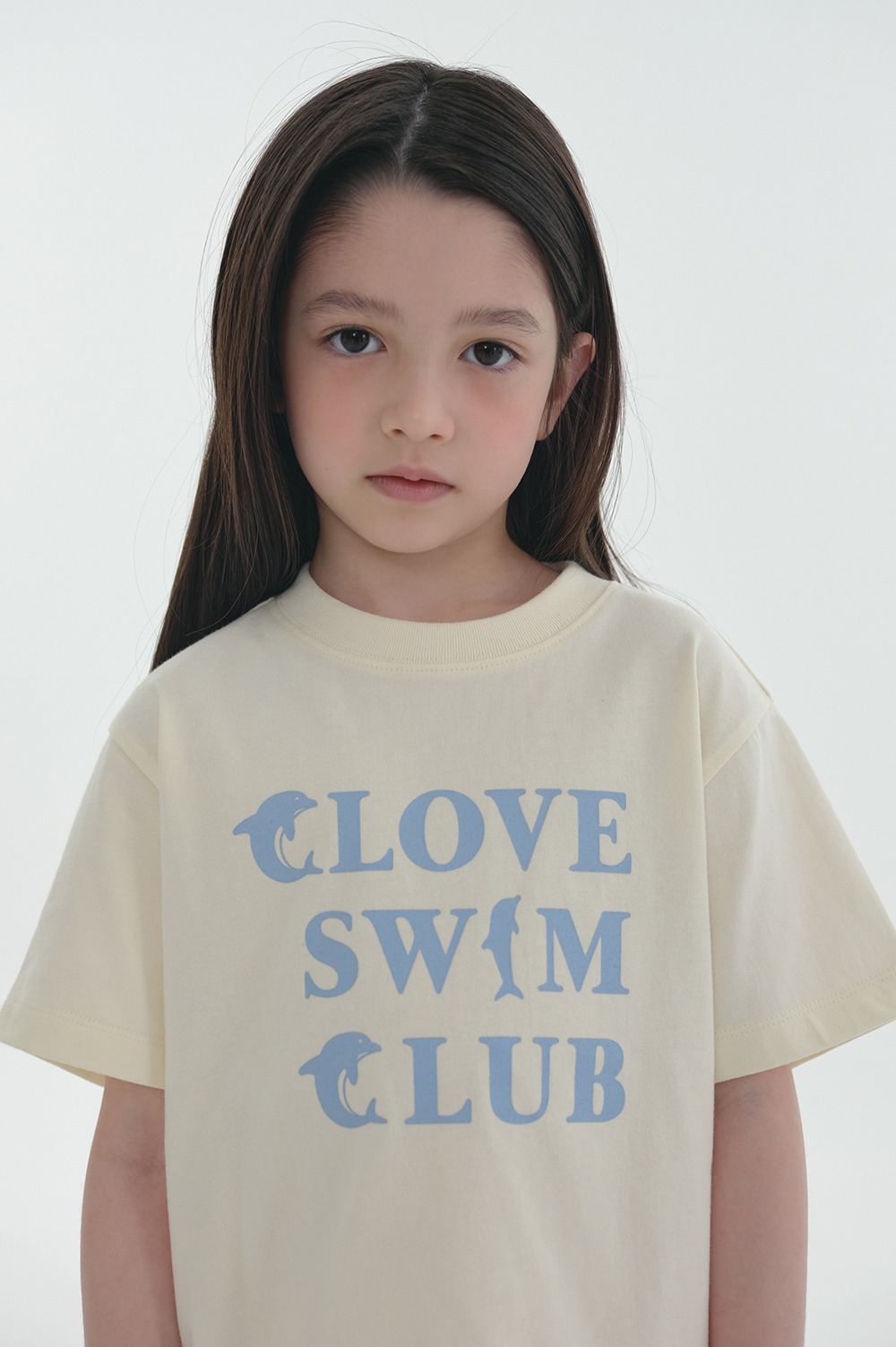 clove - [24SS clove] Swim Club T-shirt_Kids (Cream)