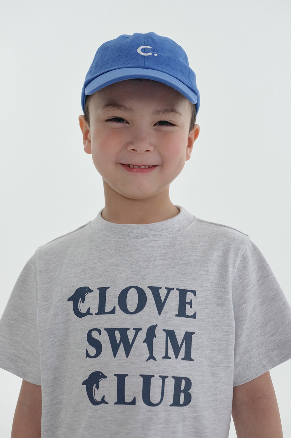 clove - [24SS clove] Swim Club T-shirt_Kids (Light Grey)